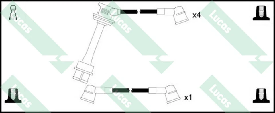 Conductores de encendido Lucas HT se adaptan a Toyota MR 2 1984-1990 Celica 1983-1985 1,6 Foto 2 de 2