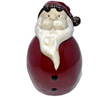 Vintage 10" Ceramic Primitive Santa Claus Figure