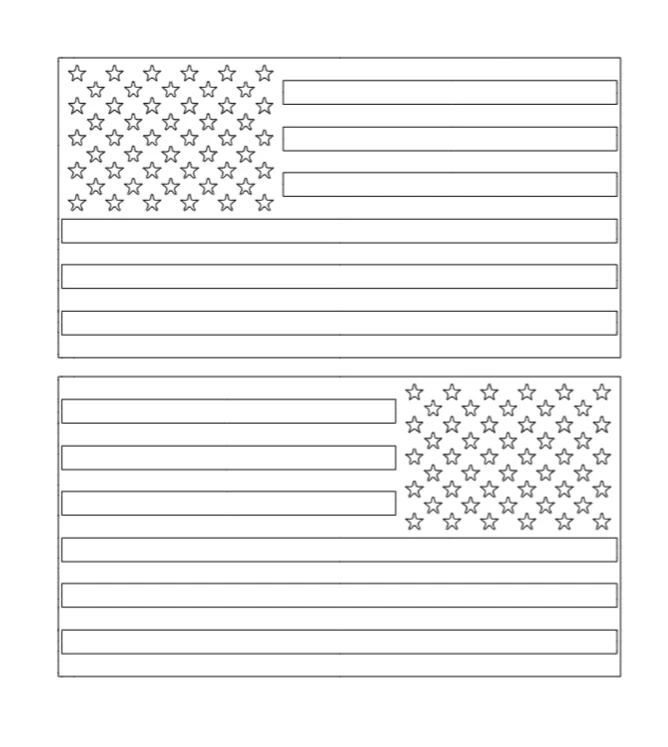 Set of 2 United States Flag Decals USA Stickers Many Sizes Standard and Mirrored - Image 3 of 3
