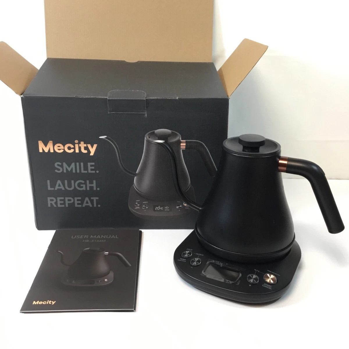 REVIEWS & FEATURES Mecity Electric Gooseneck Kettle With Display Automatic  Shut Off Coffee Kettle