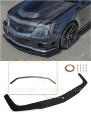 For 09-15 Cadillac Gen.2 CTS-V | Black Moon Style Matte Black Front Splitter Lip