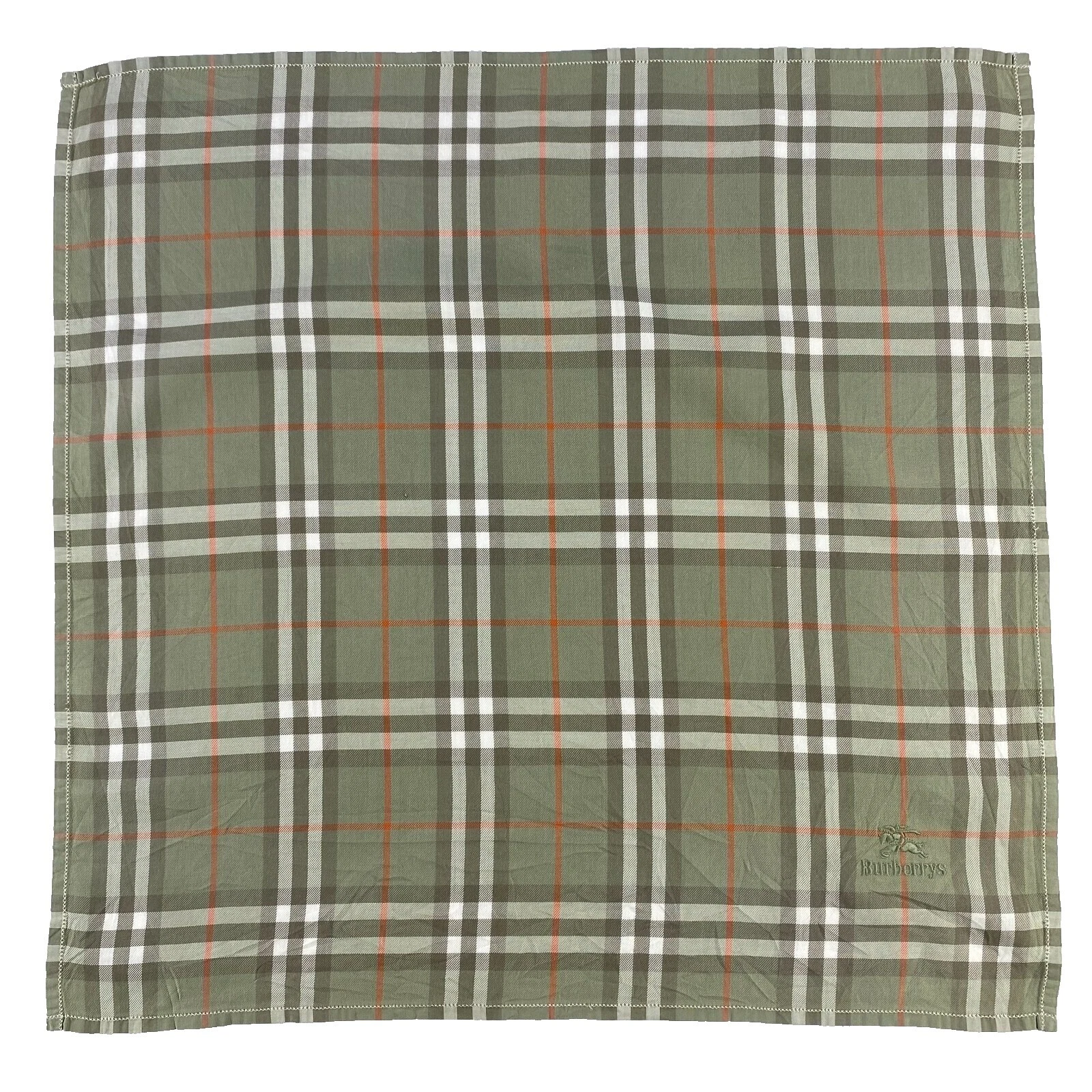 Multi-Color 1990s Vintage Plain & Solid Handkerchiefs