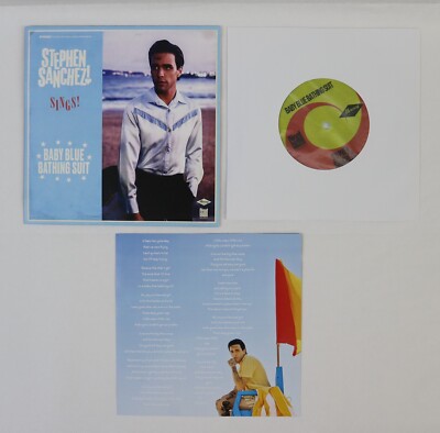 STEPHEN SANCHEZ Baby Blue Bathing Suit b/w Good Vibrations 7'' Vinyl Blue Record