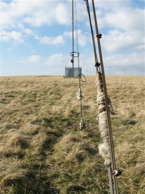 Foto 6x4 Fleece gefütterte Abspanndrähte Penywaun\/SN9704 Diese Linien halten die c2009