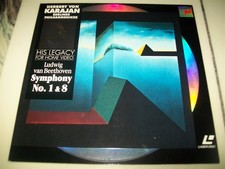 SYMPHONY NOs. 1  8 Laserdisc LD EXCELLENT CONDITION VERY RARE BEETHOVEN