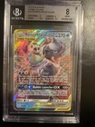 Blastoise & Piplup GX 38/236 Sm-Cosmic Eclipse Holo BGS 8 PSA