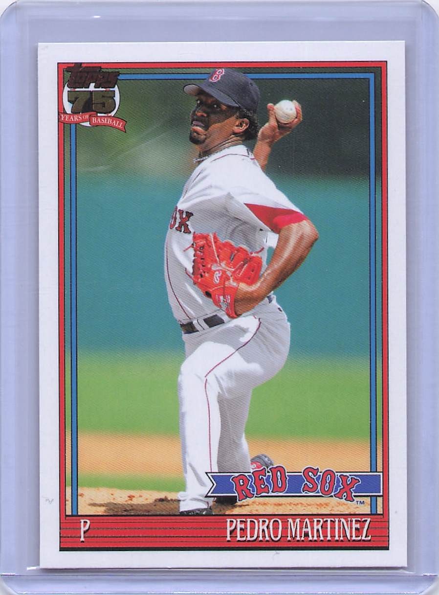 Pedro Martinez #T91-75 Baseball Cards 2026 Topps 1991 trading card — raw and PSA graded price guide