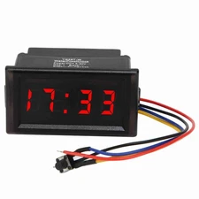 Waterproof LED Digital Display Clock For Car Auto Electronic OWXC