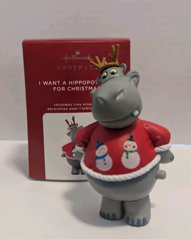 Hallmark Ornament 2020 "I Want A Hippopotamus For Christmas"Magic Sound