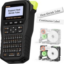 SUPVAN G15M Mini Portable Label Maker Machine with Heat Shrink Tube, Recharge...