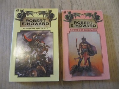 Robert E Howard Swords of Shahrazar Worms of The Earth Orbit Paperbacks