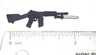 GI Joe Accessory 2008 Crimson Guard V9   Assault Rifle Gun with Bayonet