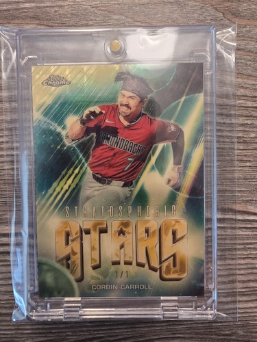 2024 Corbin Carroll Topps Chrome Update Stratospheric Stars Superfractor 1/1 AZ