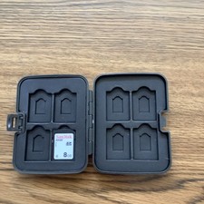 SD Card Holder Case Water-Resistant: Portable 8 Slots Memory Card Case