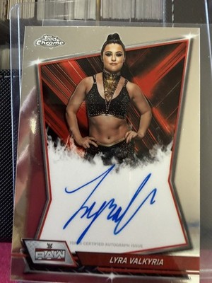 2026 Topps Chrome WWE Red Brand Auto LYRA VALKYRIA RBA-LYR on-card auto