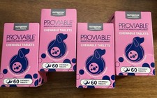 Nutramax Laboratories Proviable-DC Chewable Tablets 60 Each 240 Total BRAND NEW 