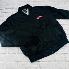 AUBURN SPORTSWEAR Vintage 90's Jacket Black 55 Crown Victoria Embroidered