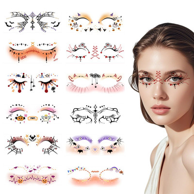Halloween Gesichtstattoos Wasserfest Sommersprossen Tattoo Festival Make-up für