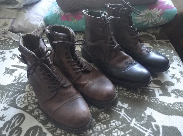 Women Jack&Jones Boots Brown Leather 43
