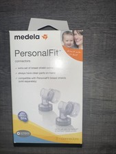 Medela Personal Fit Shield Connectors 2 In Box New