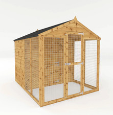 Image of Mercia | 8 x 6 Dog Kennel | 8ft x 6ft  Staffordshire Dog Run & Kennel | Dog Run