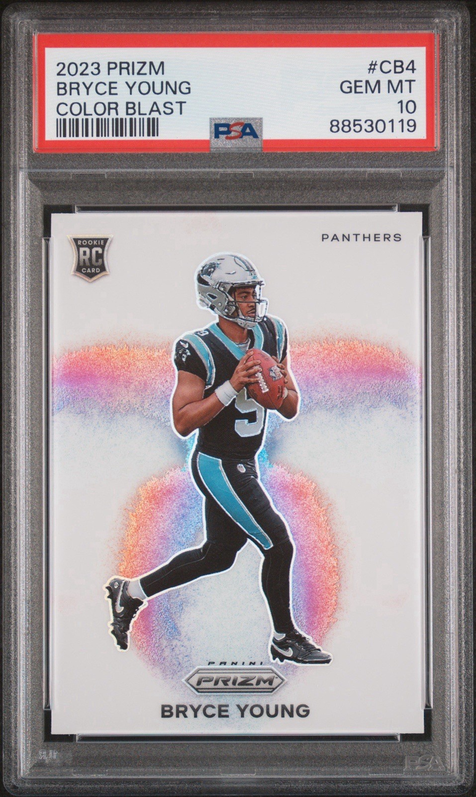 Bryce Young Rookie Color Blast PSA 10 GEM MINT 2023 Panini Prizm SSP RC Low Pop