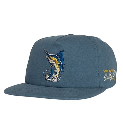 SALTY CREW COASTAL SNAPBACK CAP CHANNEL BLUE
