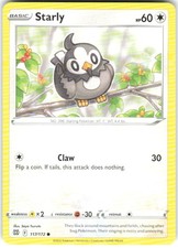 Starly 117/172 Brilliant Stars BRS NM Pokemon Card TCG