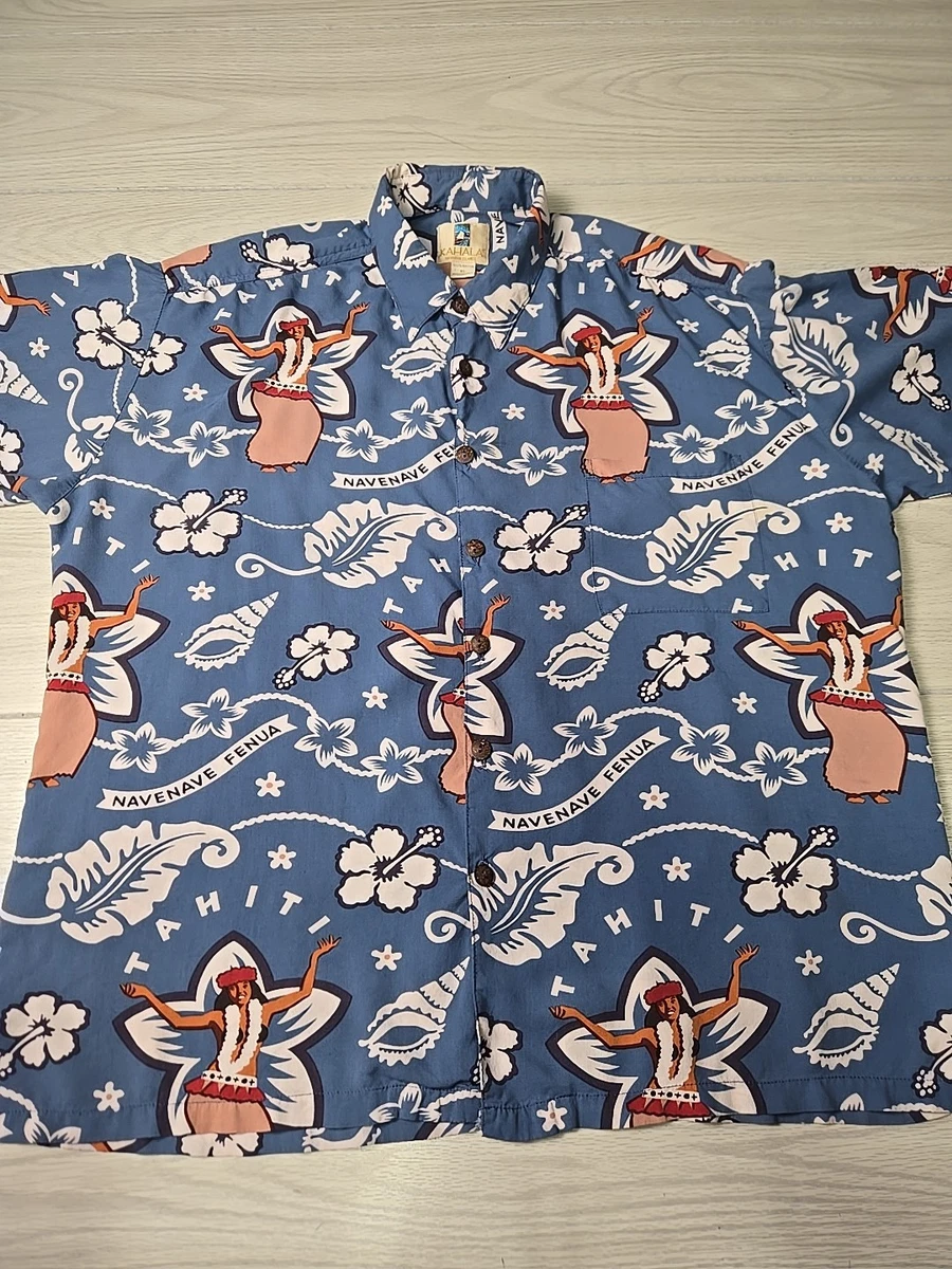 Size XL Kahala Blue Shirts for Men for sale | eBay