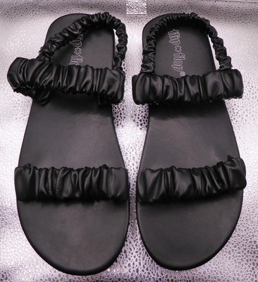 Flip Flop Gentle, schöne bequeme schwarze Riemen-Sandaletten -vegan Gr. 41 - NEU