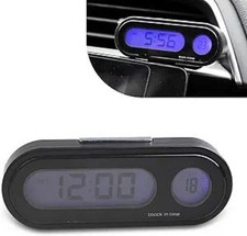 Pack-1 Car Digital Clock 2.9 X 1.1 X 0.7 Lcd Luminous Large Screen Dashboard