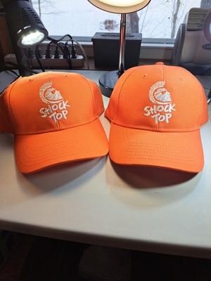 2 New Shock Top Belgian White Ale Anheuser Busch Ball Cap Adjustable Embroidered