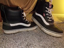 Black Vans Rubber Boots Size10