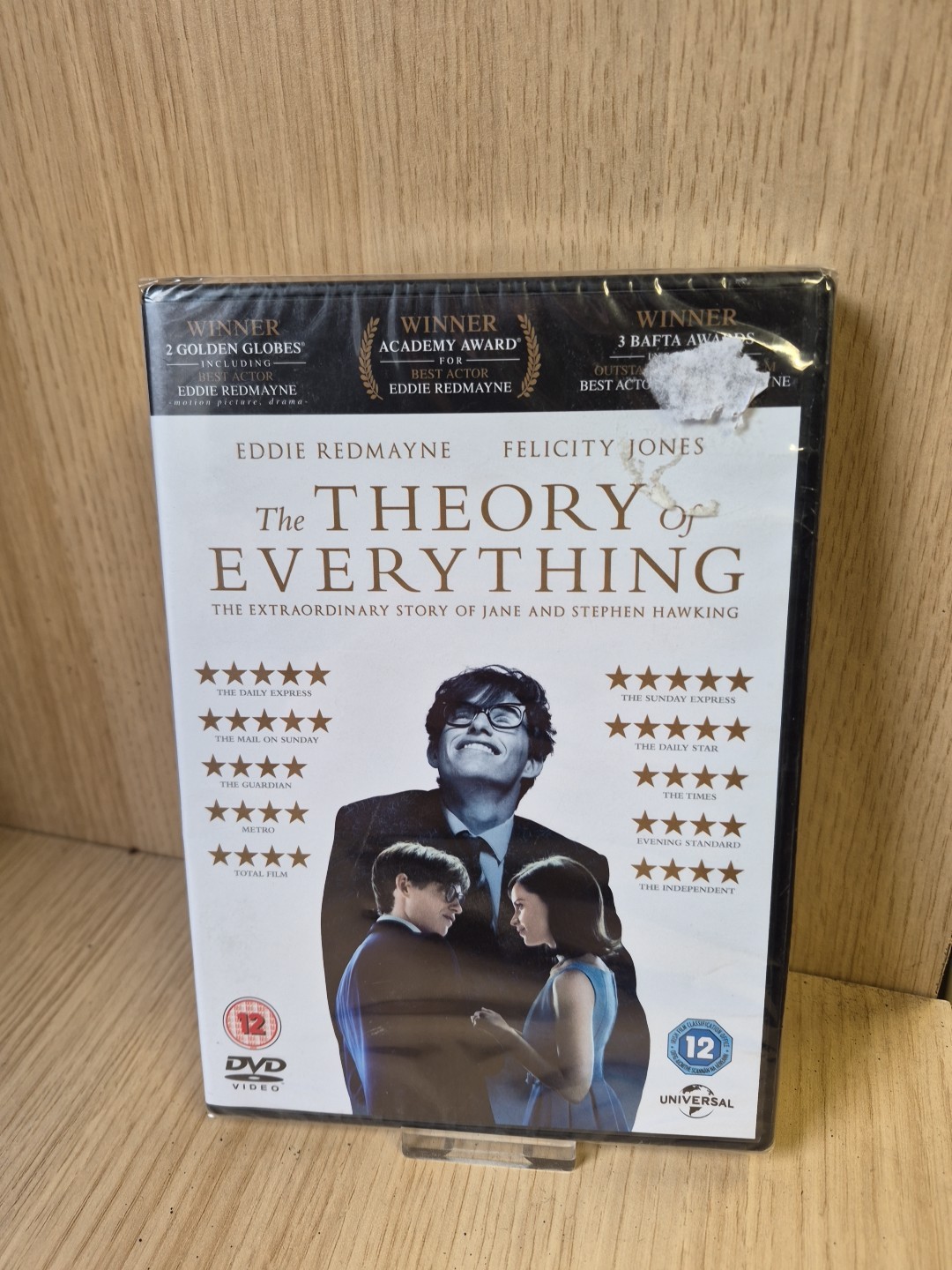 The Theory of Everything DVD (2015) Eddie Redmayne, Marsh cert 12 Free Postage