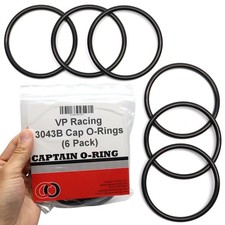 Replacement O-Rings for VP Racing Fuels Gas Can Caps - 6 Pack