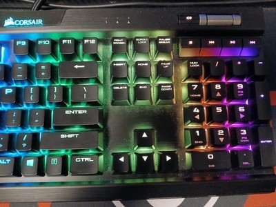 Corsair K70 RGB MK.2 Mechanical Gaming Keyboard -  Black Cherry MX Speed Switch