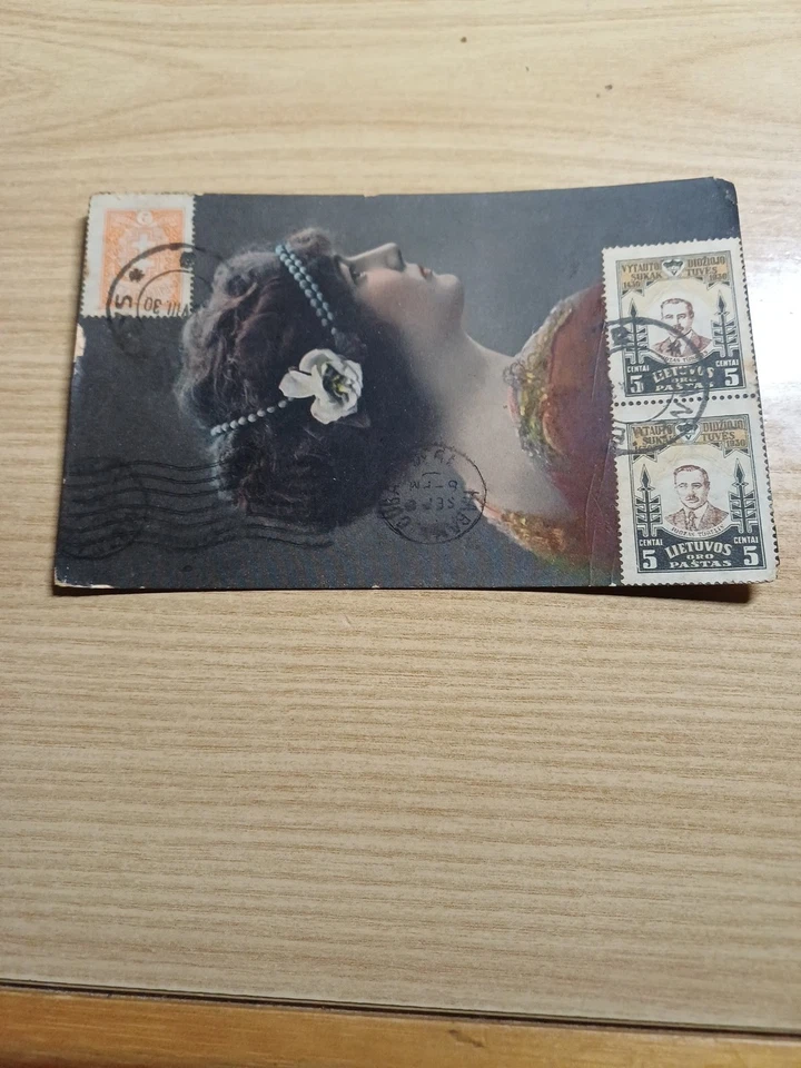 Lituania 1930 Splendida Cartolina Affrancata X Habana  Rara Destinazione - Imagen 2 de 4