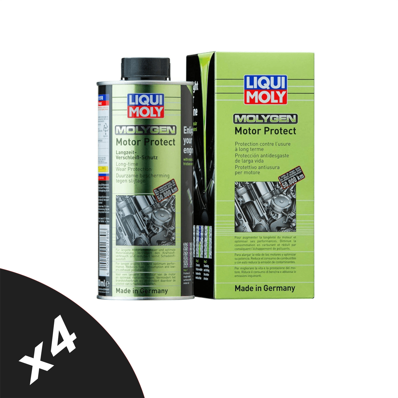 Liqui Moly Molygen Motor Protect Oil Additive Anti Friction Wear 4x500ml