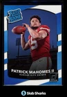 2017 PANINI DONRUSS #327 PATRICK MAHOMES II RC RATED ROOKIE