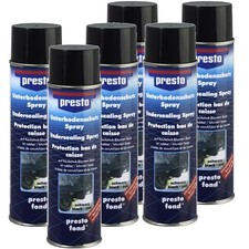 6x 500 ml. Presto Unterbodenschutz Bitumen schwarz