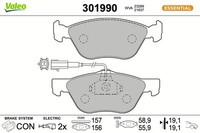 Valeo Bremsbelagsatz Scheibenbremse Essential 301990 FüR 145 146 Alfa Lancia 147