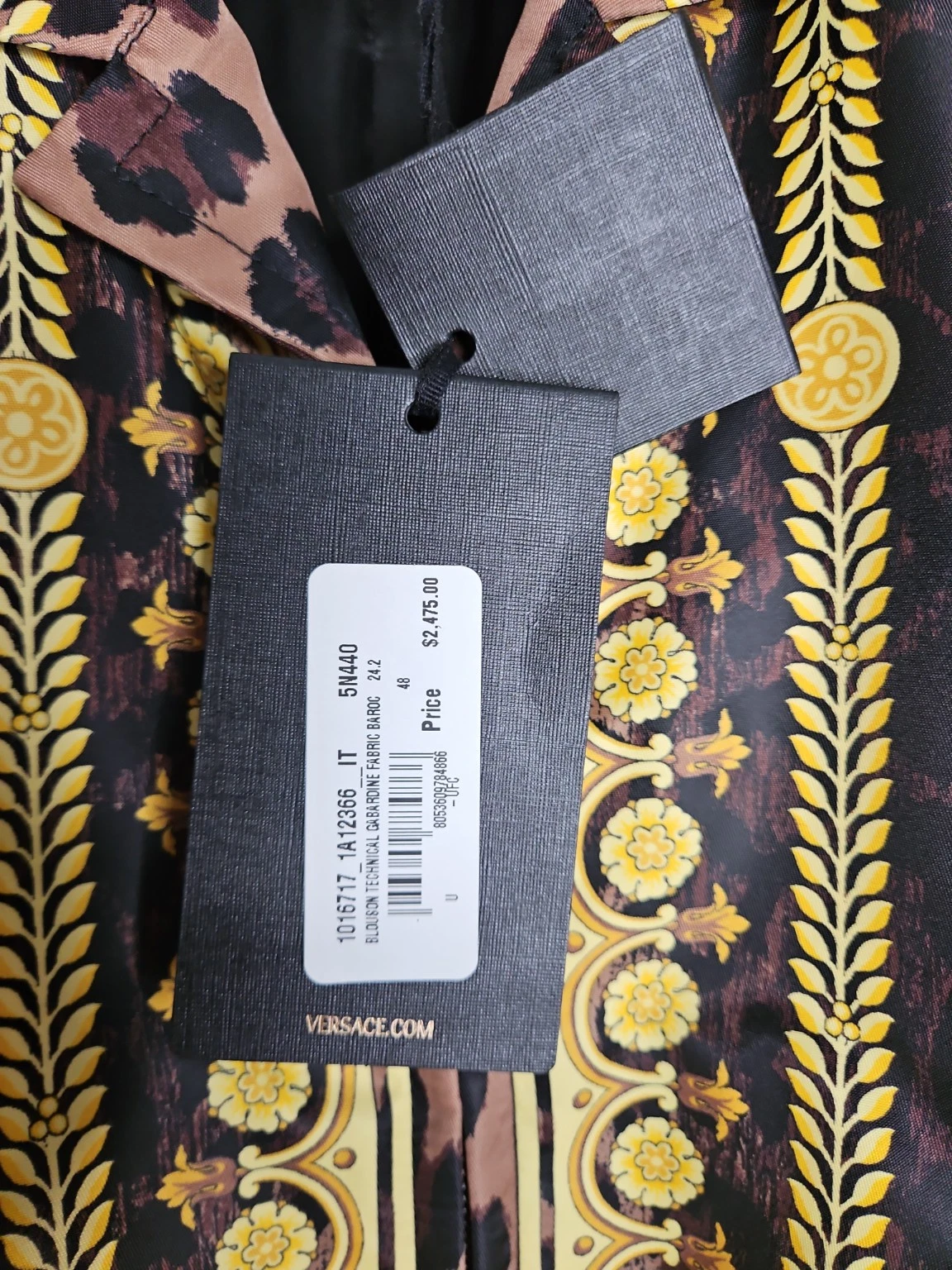Versace Wild Baroc Print Blouson Jacket — Men's IT 48 (US 38) | New With Tags image 7