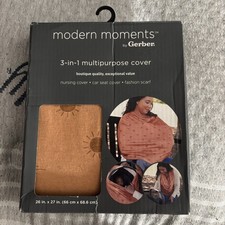 Modern Moments Gerber 3-In-1 Multipurpose Cover/Car Seat/Nursing/Scarf (NIB) NEW