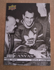 2025-26 UD Series 2 Syl Apps Black & White Canvas Legends Retired SP 1:864