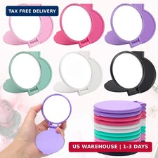Windspeed 12 Pcs Mini Folding Mirror Round Compact, 2.4 in Small Portable Travel