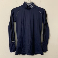 Horseware Ireland Women’s Equestrian Long Sleeve Shirt 8 Blue Mesh Base Layer