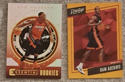 2017-18 Essentials And Prestige Bam Adebayo Rookie Lot With Orange Micro Etch