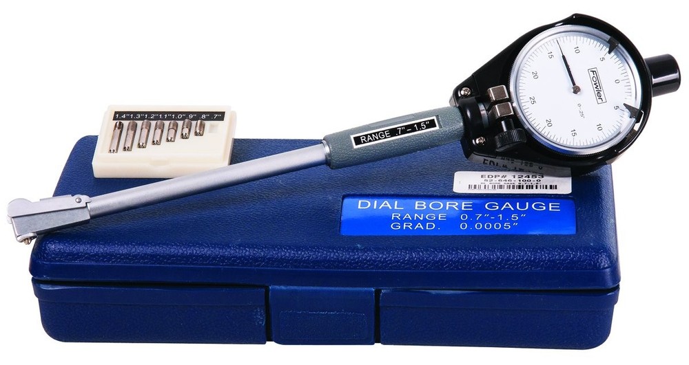 Precision Dial Bore Gauge Kit 0.7-1.5mm Measuring Range 52-646-100-0