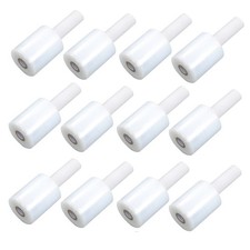 12 Rolls 5" in. x 1000FT 80 Gauge Stretch Shrink Film Hand Wrap with Handle