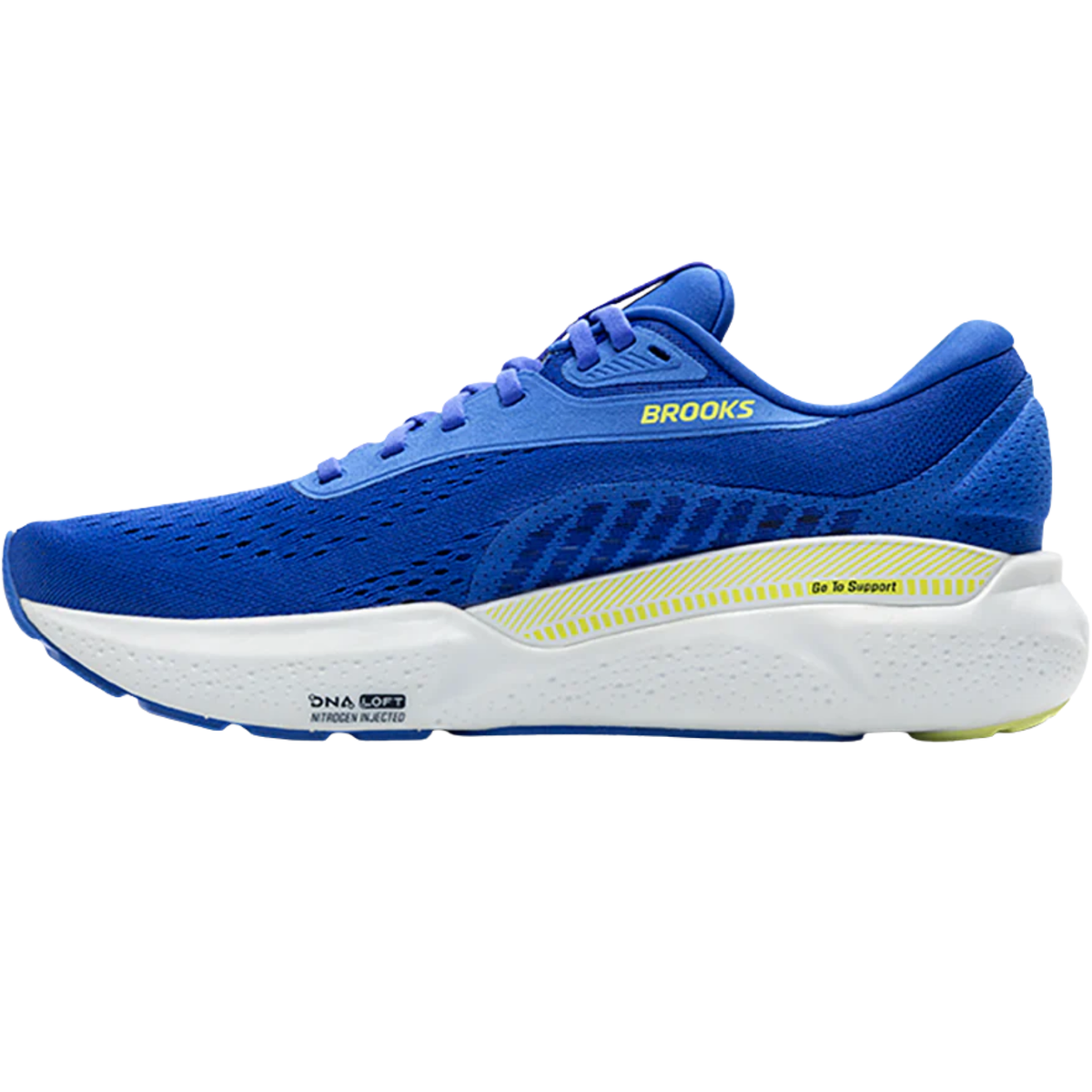 Size 9.5 - Brooks Adrenaline GTS 24 Cobalt Neo Yellow for  display picture 3